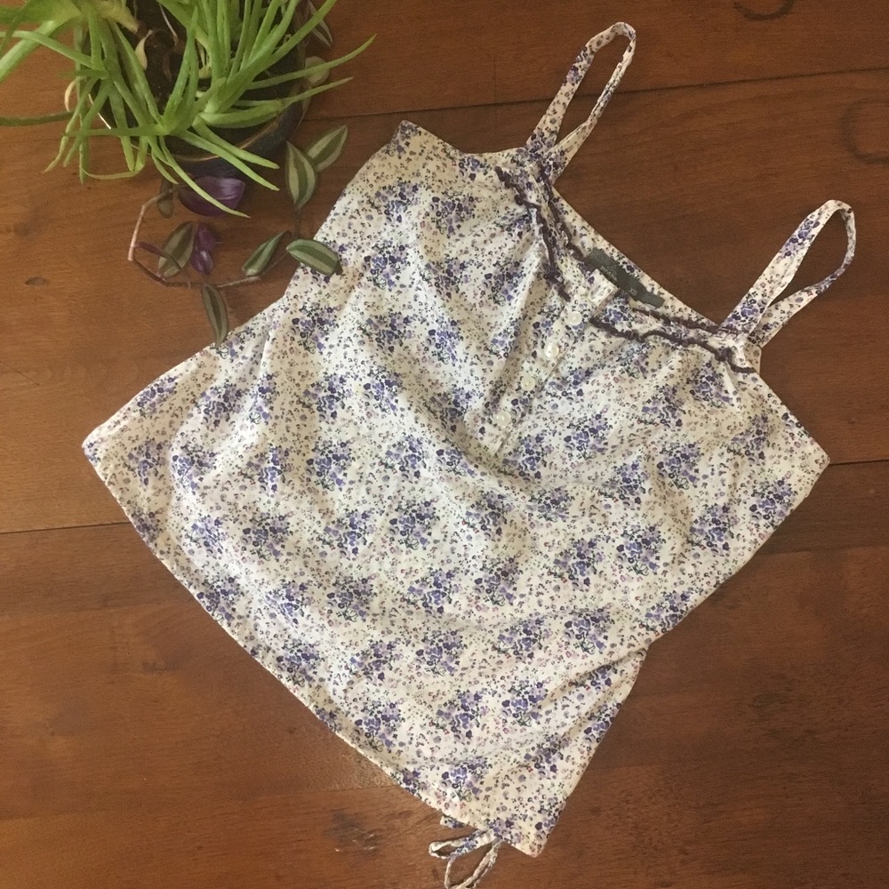 Prana Lavender Floral Tank Top